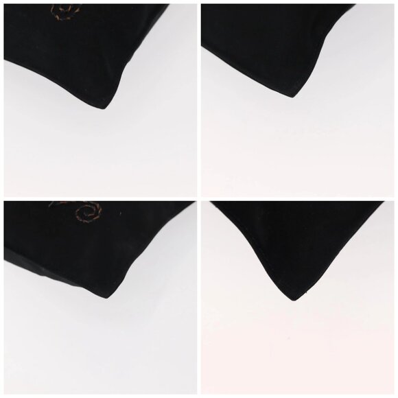 FENDI Shoulder Bag Nylon Black Gold Auth 148347 - Picture 14 of 16